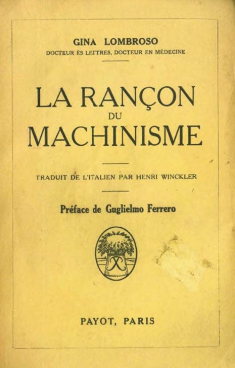 La rançon du machinisme