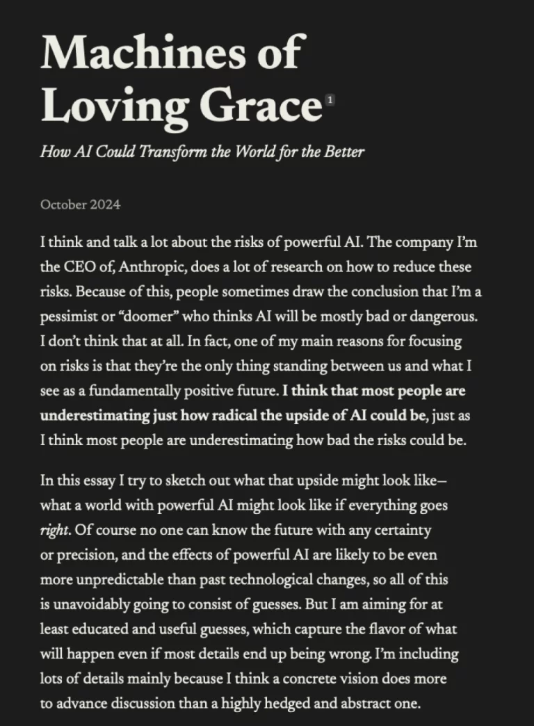 Machines of Loving Grace