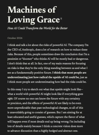 Machines of Loving Grace